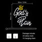 God's Plan Neon Sign Christian Neon Sign