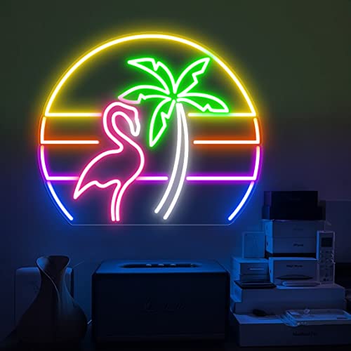 Flamingo Neon Sign Neon Palm Tree Neon Sign