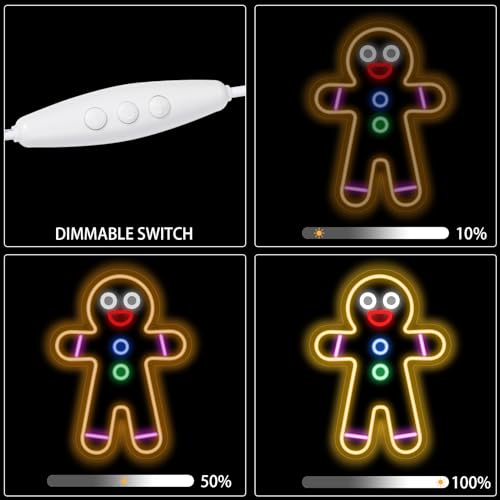 Gingerbread Man Neon Sign Christmas Neon Sign