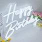 Happy Birthday Neon Sign Birthday Party Sign