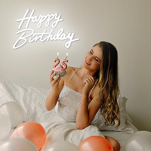 Happy Birthday Neon Sign Birthday Party Sign