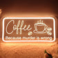 Coffee Neon Sign Wall Decor