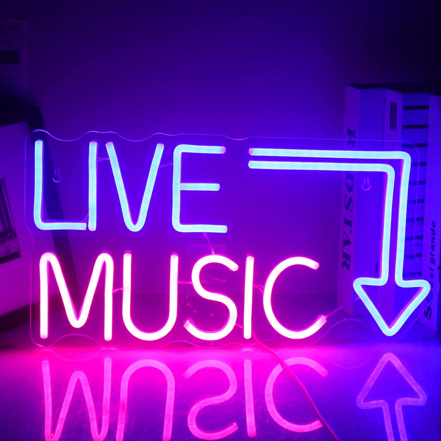 Live Music Here Neon Sign