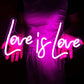 Love is Love Neon Light Sign Gay Pride LED Sign