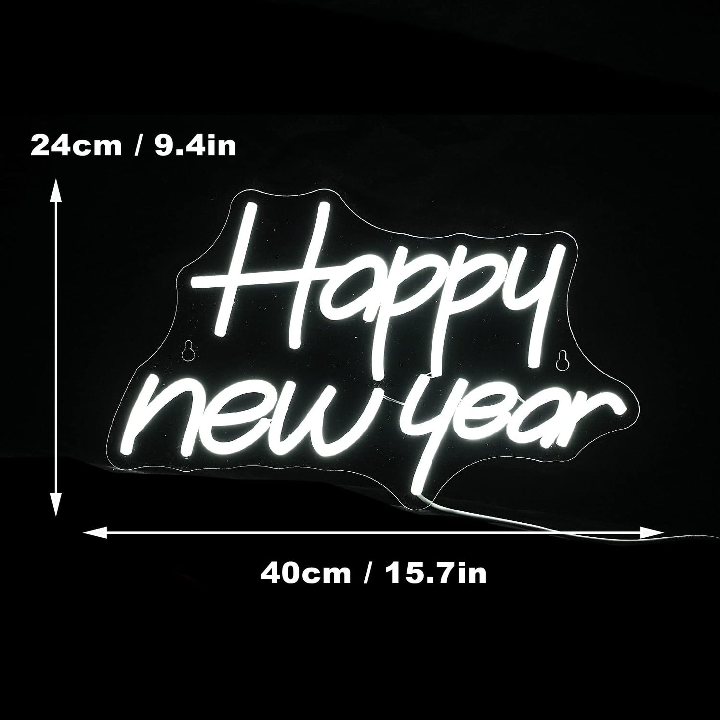 Happy New Year Neon Sign New Years Eve Party Decor