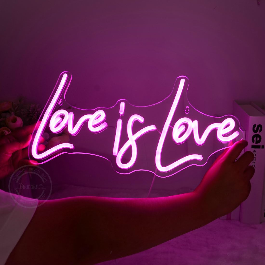 Love is Love Neon Light Sign Gay Pride LED Sign