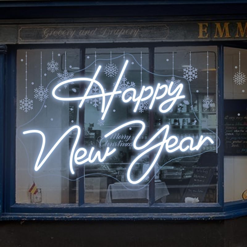 Happy New Year Neon Sign New Years Eve Party Large Decor