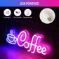 Coffee Neon Sign Coffee Lover Script Neon Sign