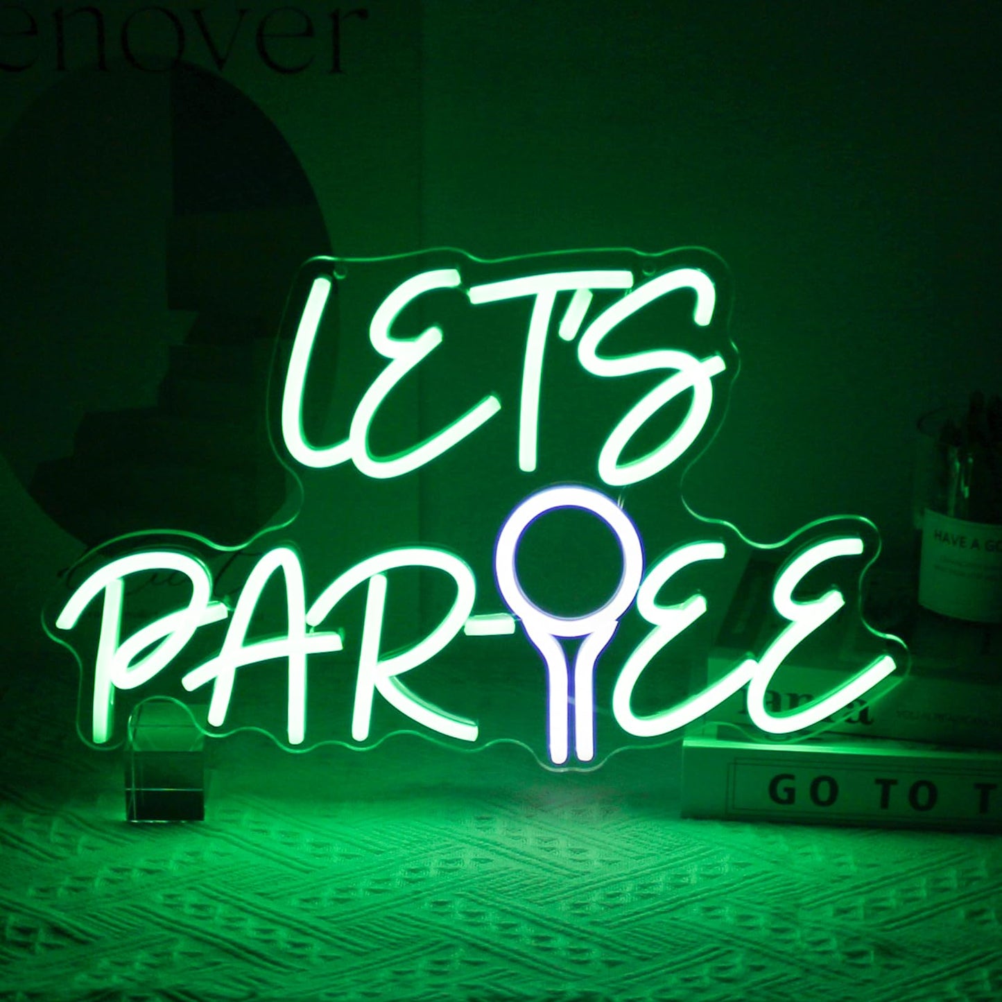 Let's Par Tee Neon Sign Golf Neon Signs