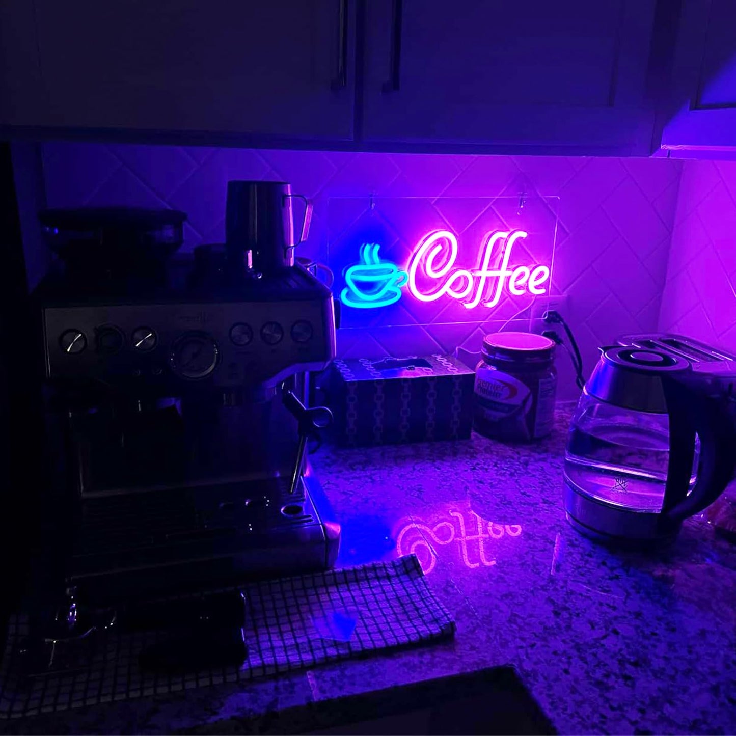 Coffee Neon Sign Coffee Lover Script Neon Sign