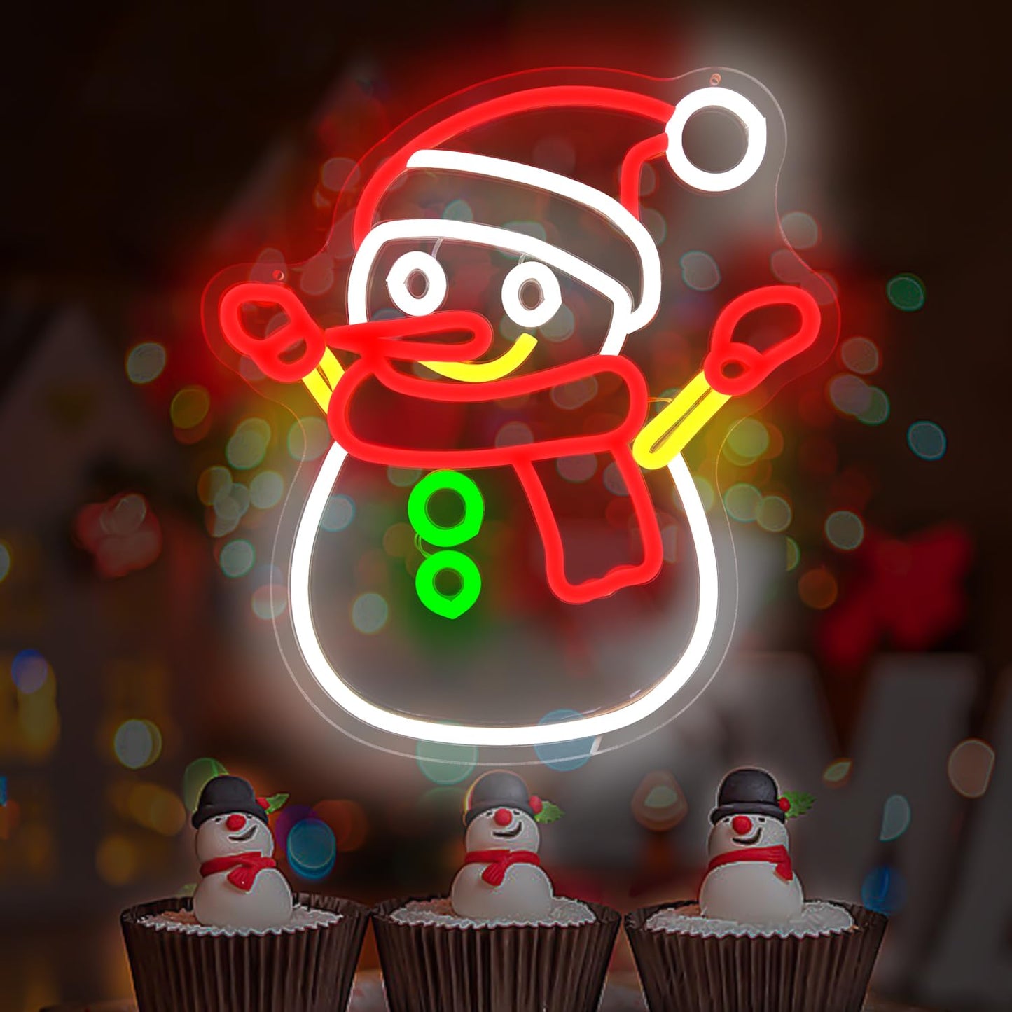 Snowman Neon Sign Christmas Neon Signs