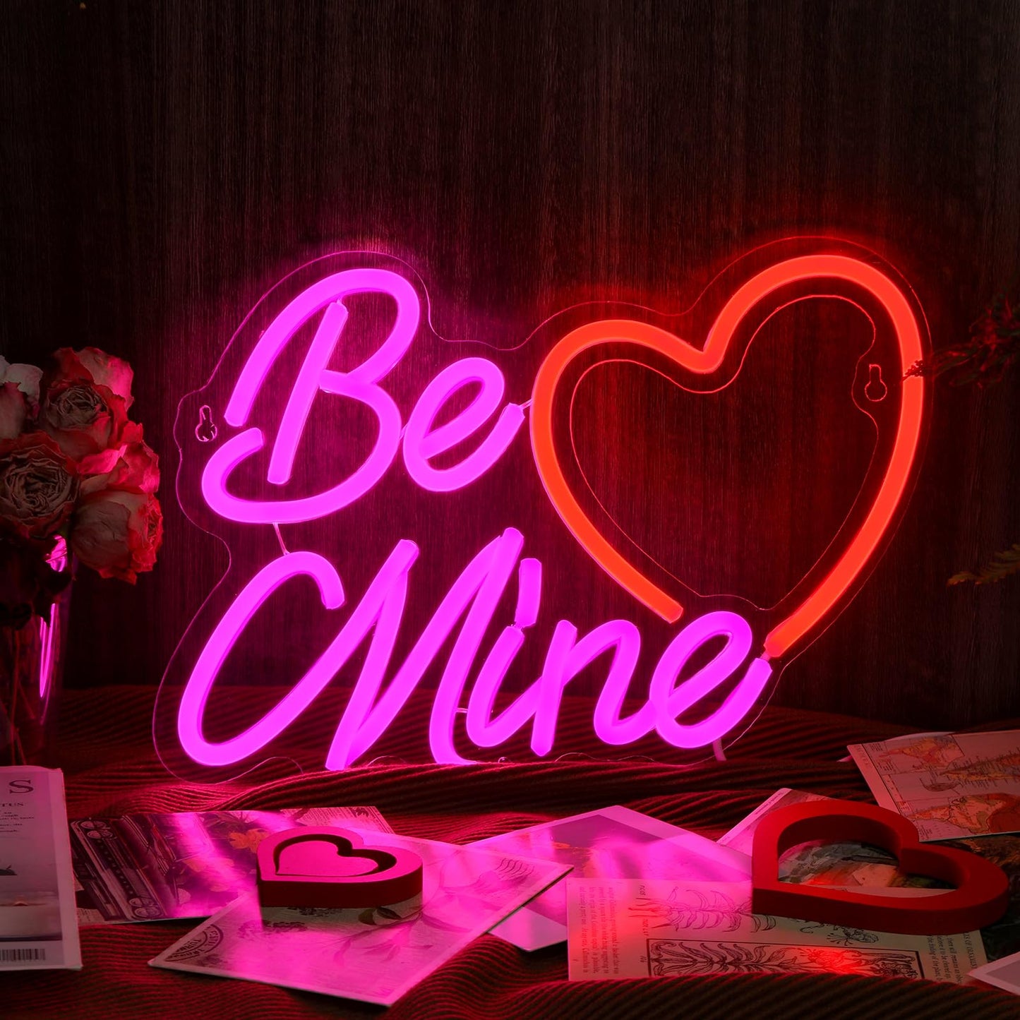 Valentine's Day Be Mine Neon Sign