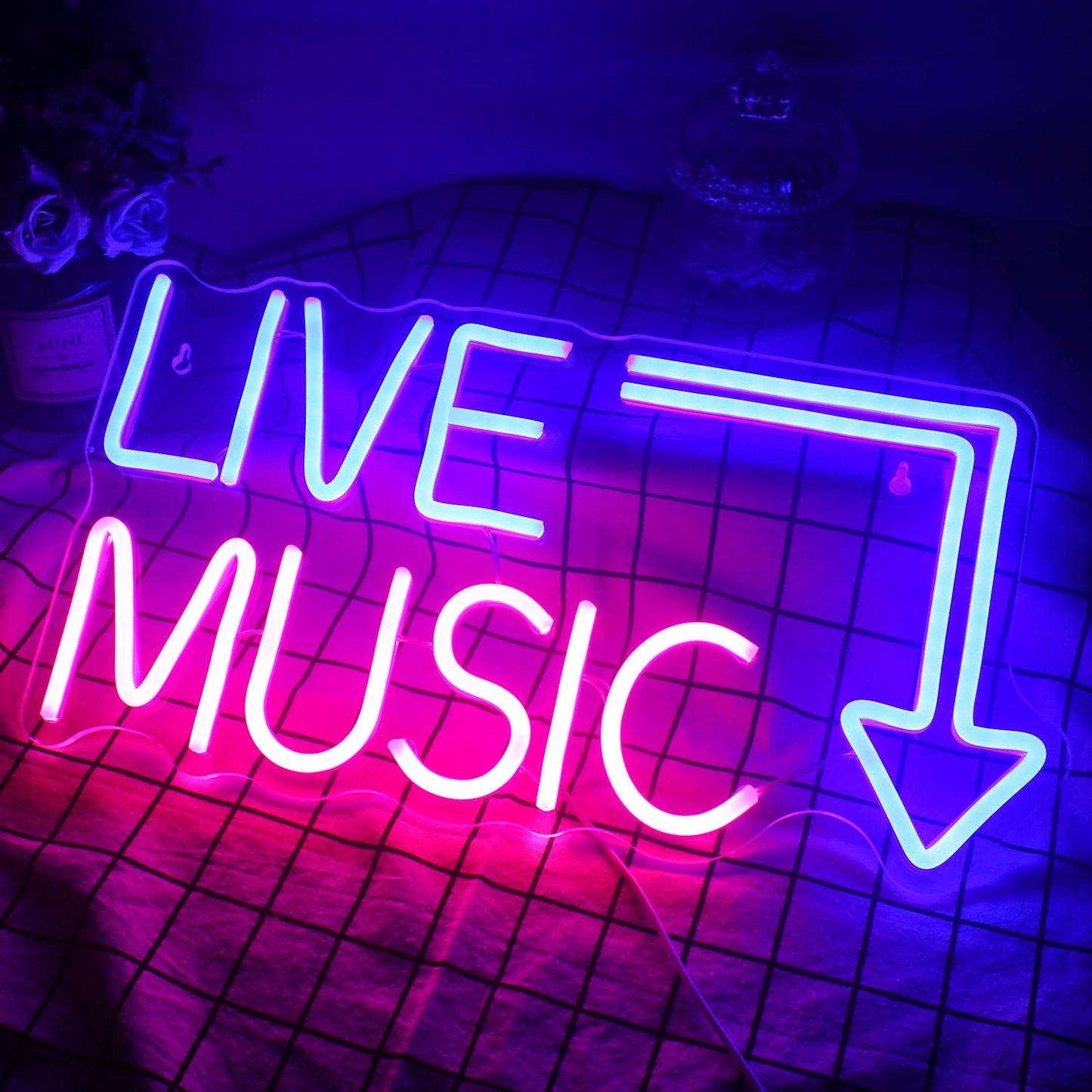 Live Music Here Neon Sign