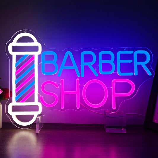 Barber Neon Sign for Barber Shops Hair Salon Decor Barber Sign