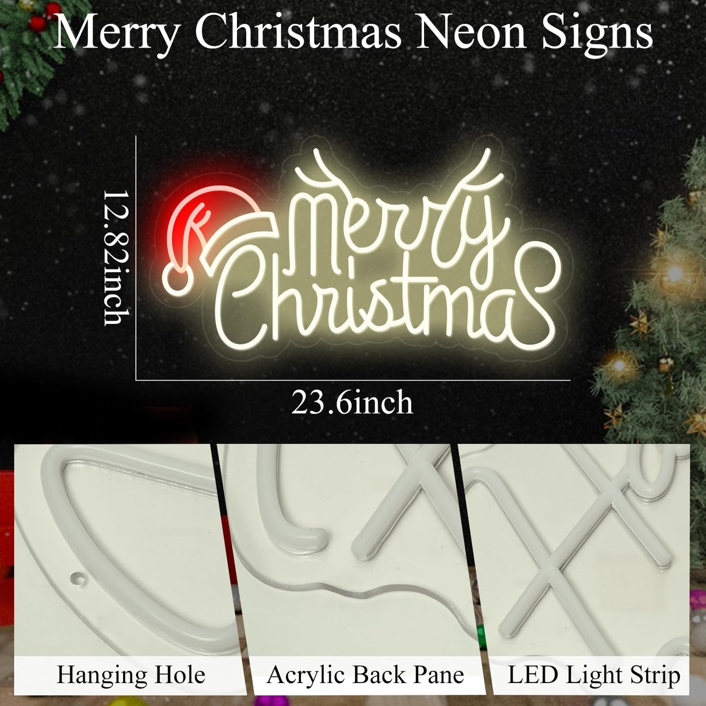 Merry Christmas Neon Sign