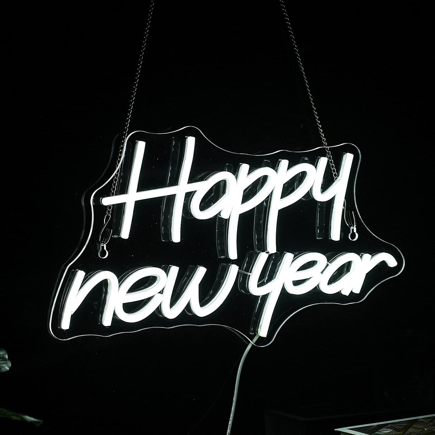 Happy New Year Neon Sign New Years Eve Party Decor