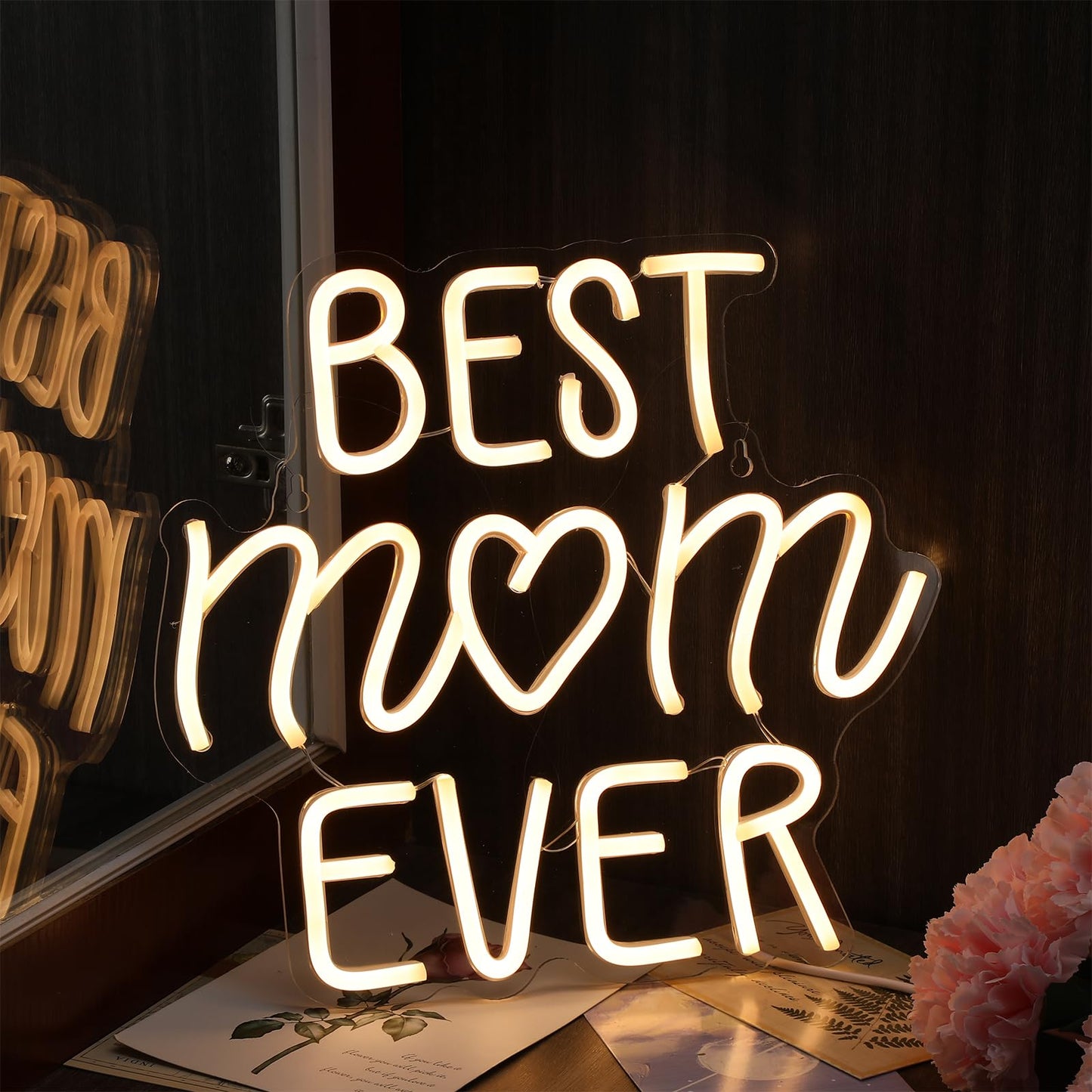 Best Mom Dad Ever Neon Sign