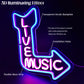 Live Music Arrow Neon Sign Music Lover Decor