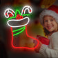 Christmas Stocking Neon Sign Christmas Neon Sign