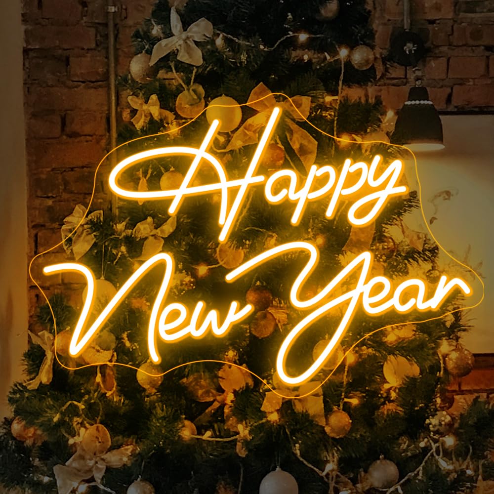 Happy New Year Neon Sign New Years Eve Party Large Decor