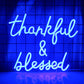 Thankful and Blessed Neon Sign Jesus Neon Sign