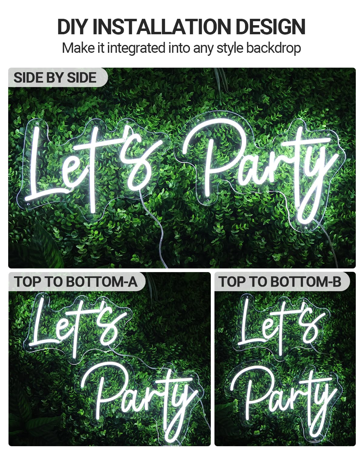 Let's Party Neon Sign