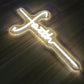 Cross Neon Sign for Wall Decor Cross Faith Christian Neon Sign