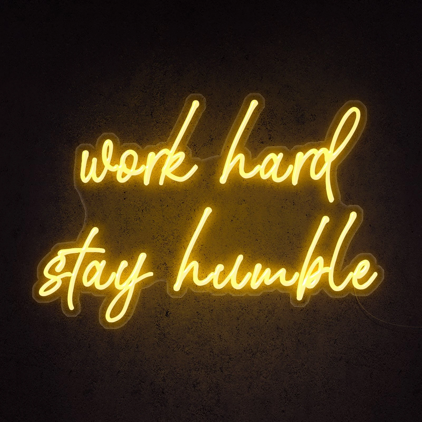 Work Hard Stay Humble Neon Sign