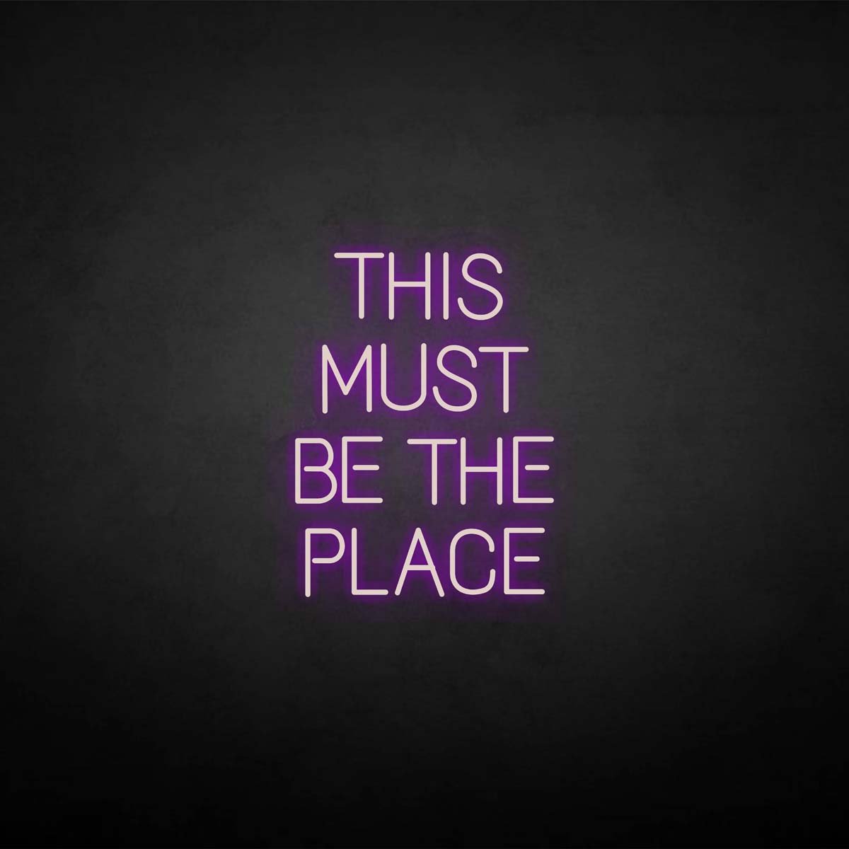 This Must Be The Place neon sign