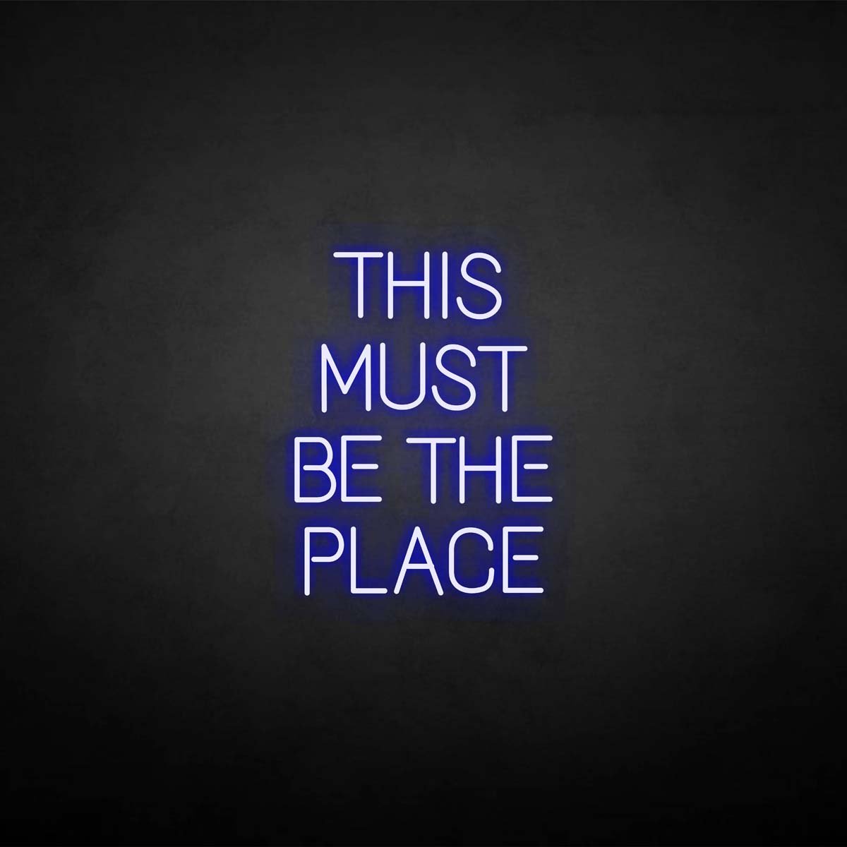 This Must Be The Place neon sign