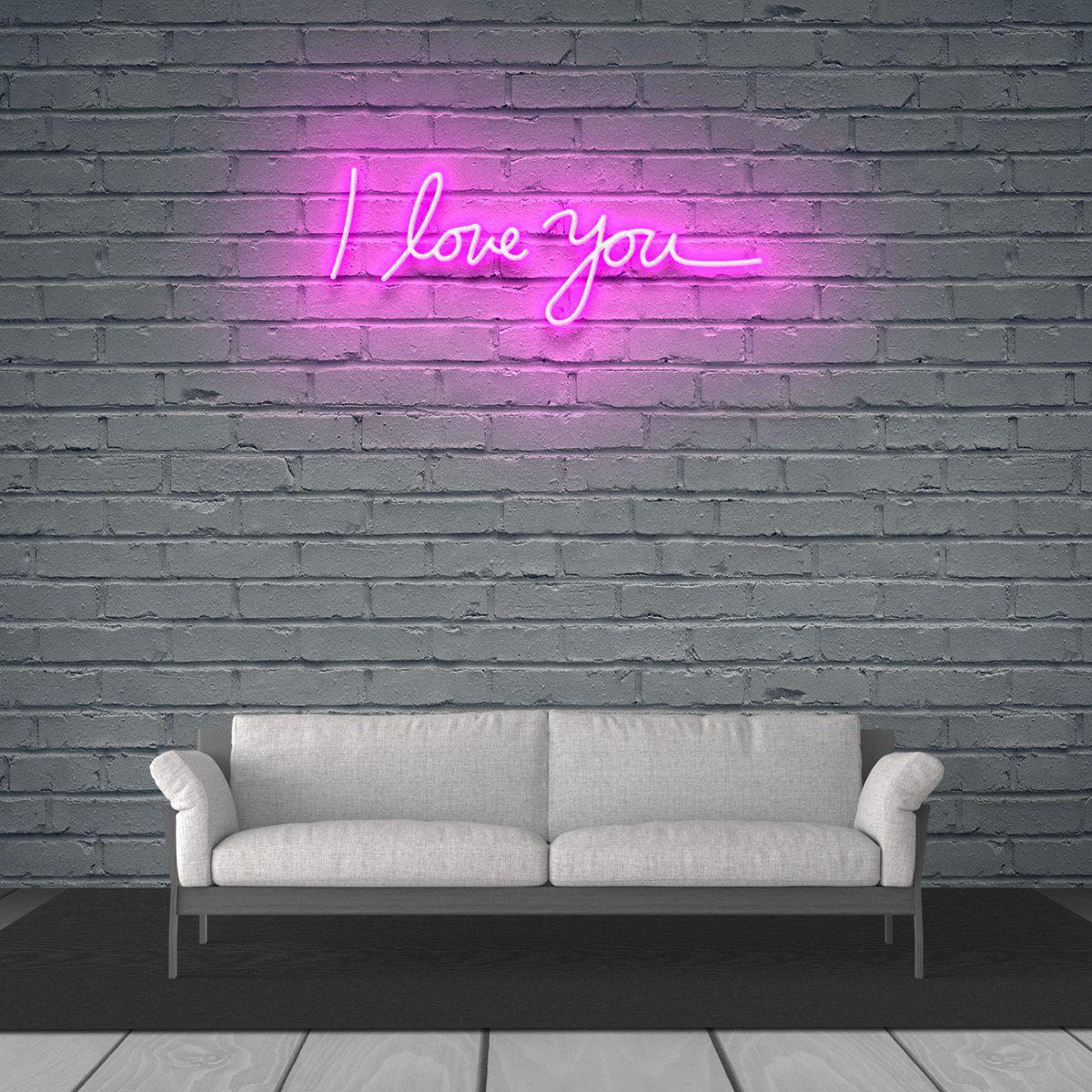 I Love You Neon Sign