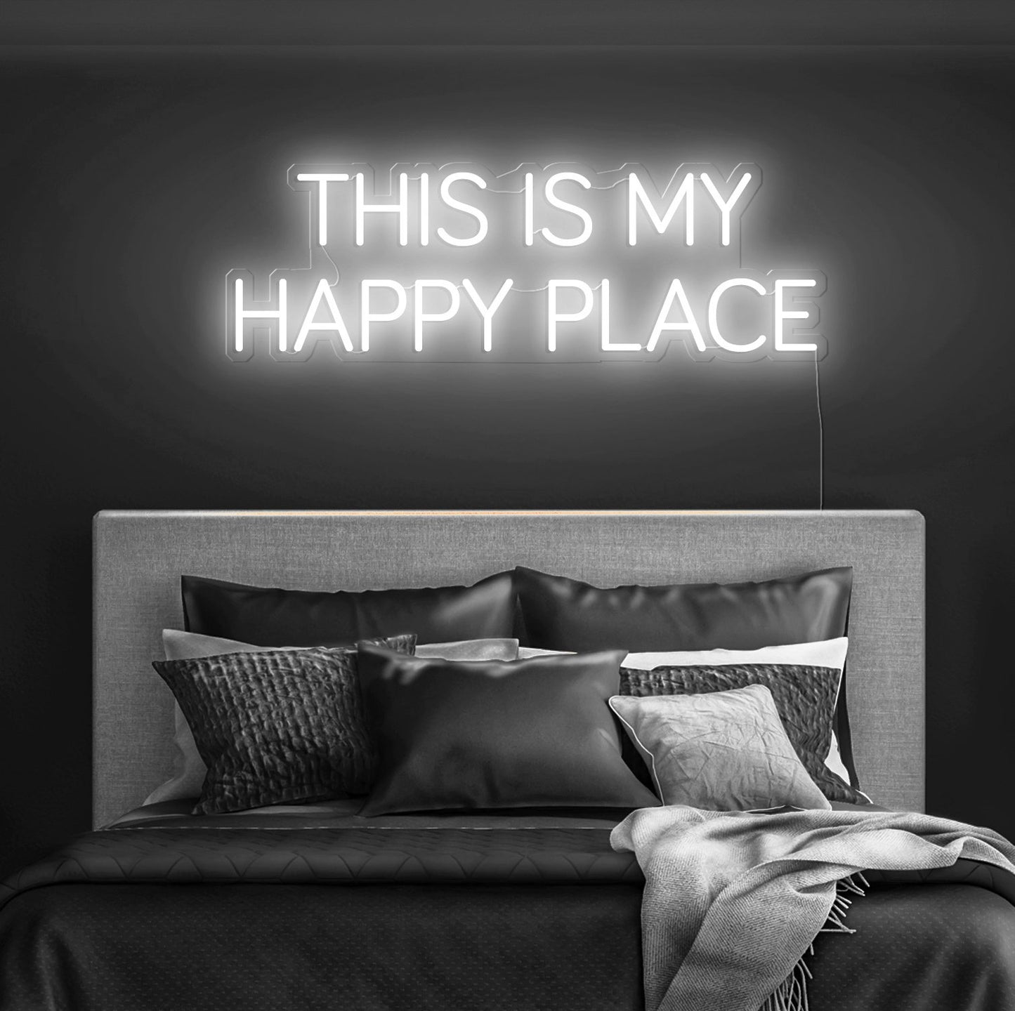 This Is My Happy Place Neon Sign