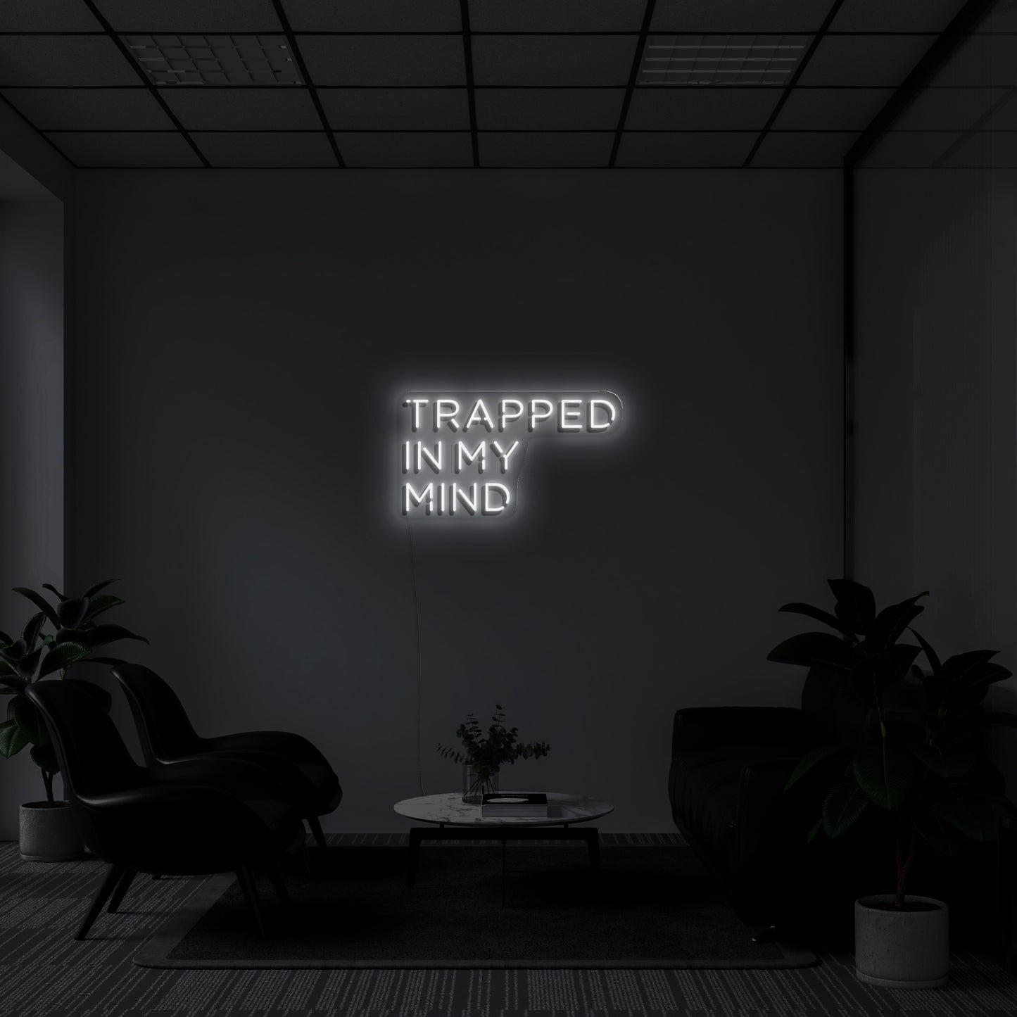 Trapped In My Mind Neon Sign