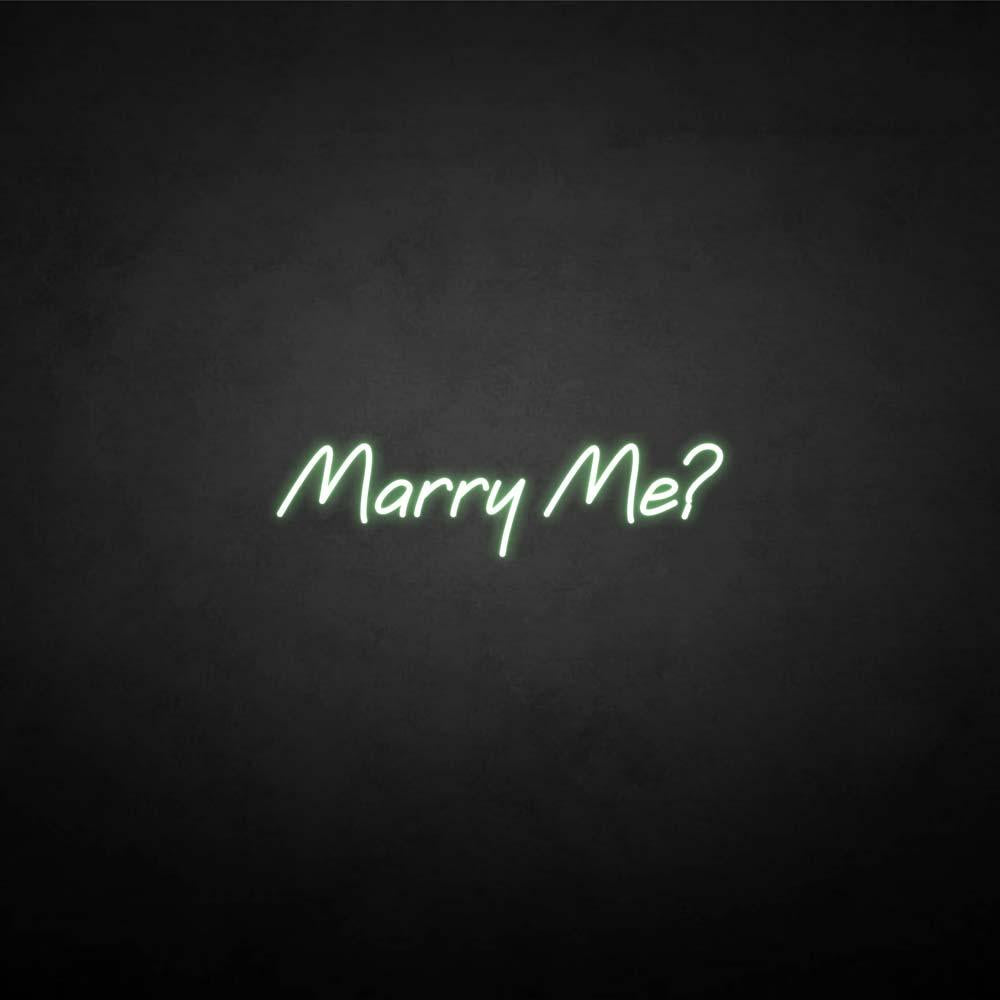 Neon Sign Marry Me