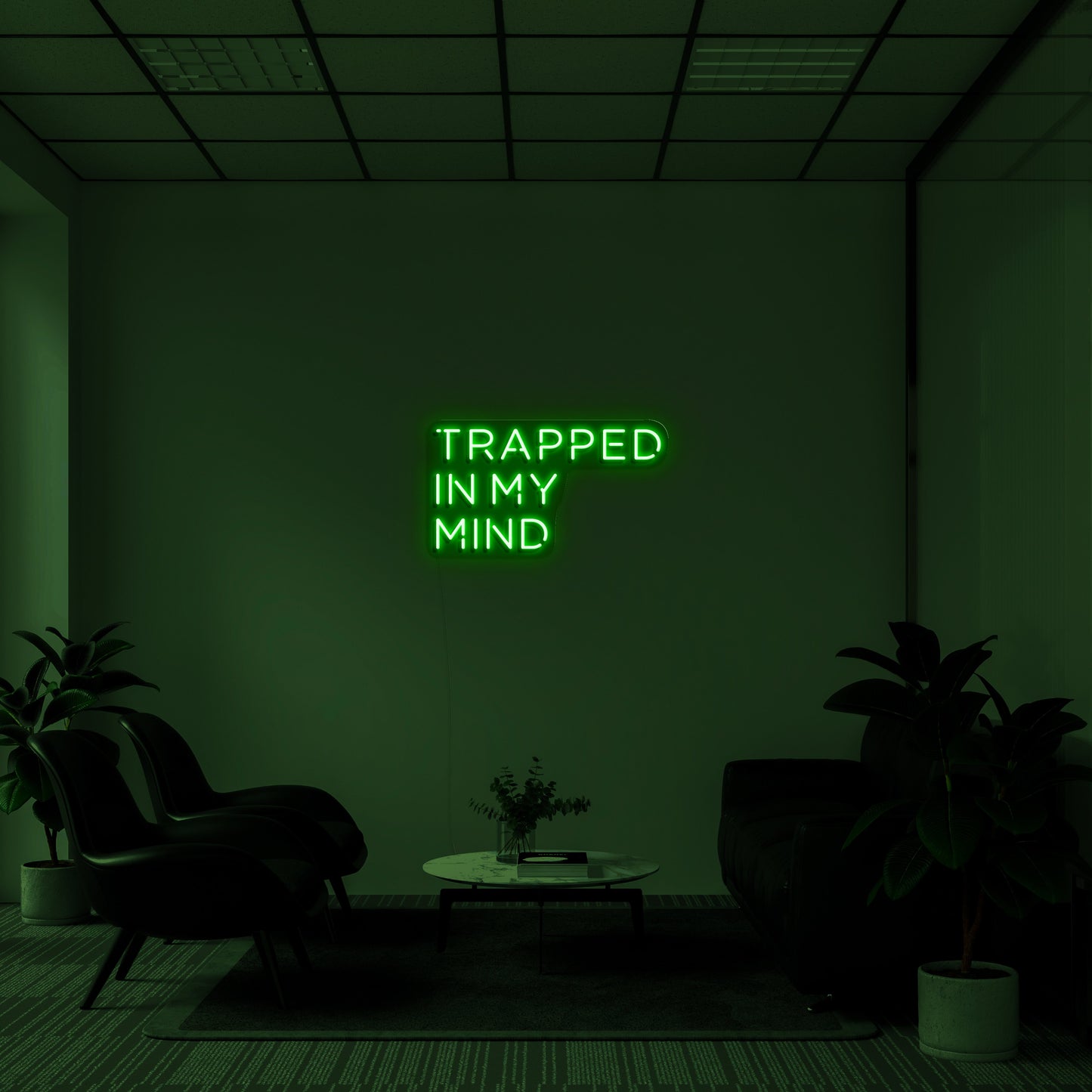 Trapped In My Mind Neon Sign