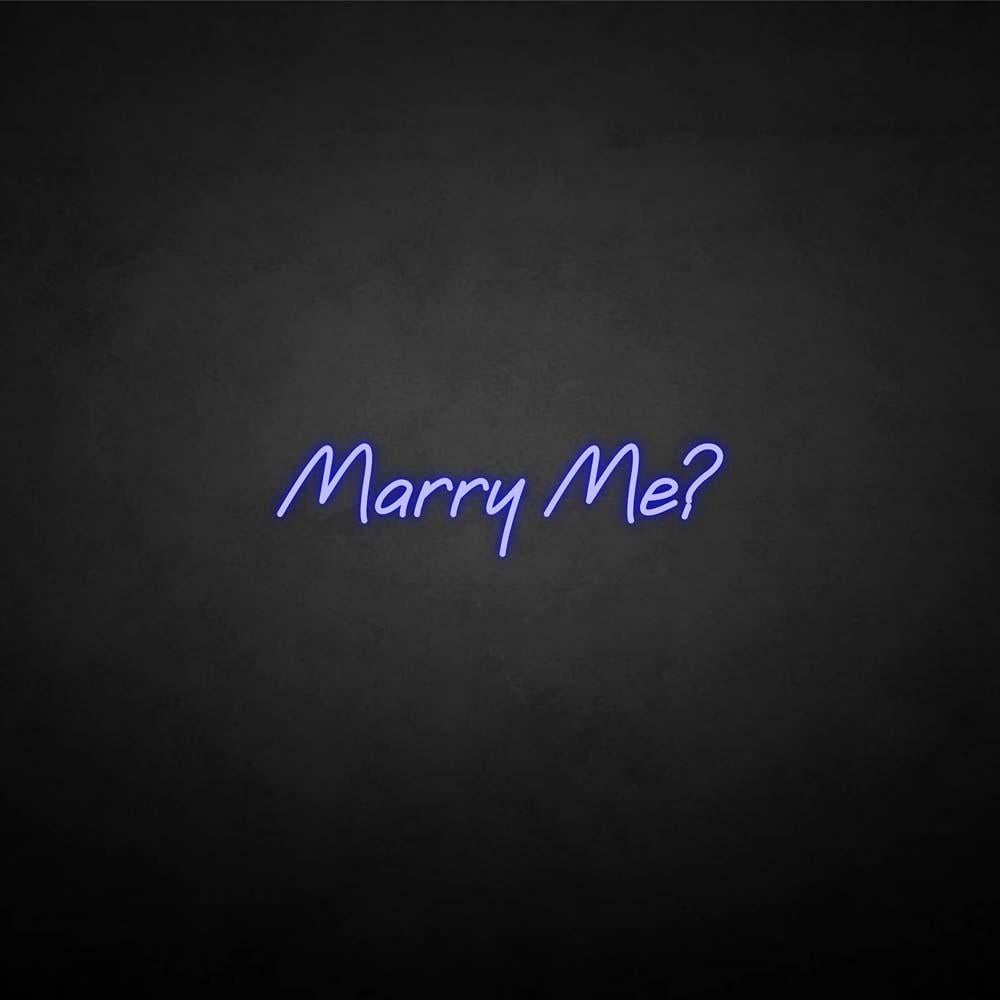 Neon Sign Marry Me