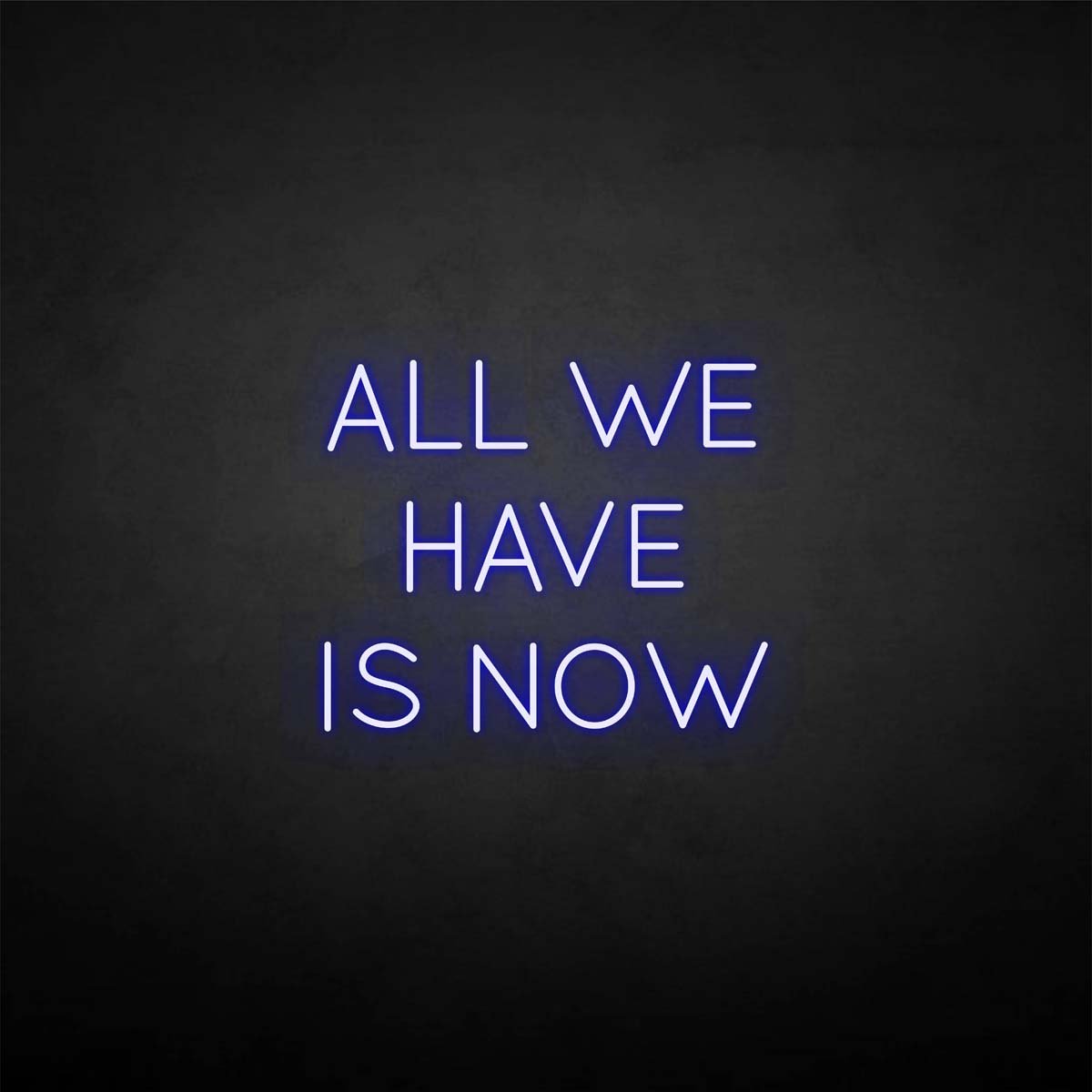 All we have is now neon sign