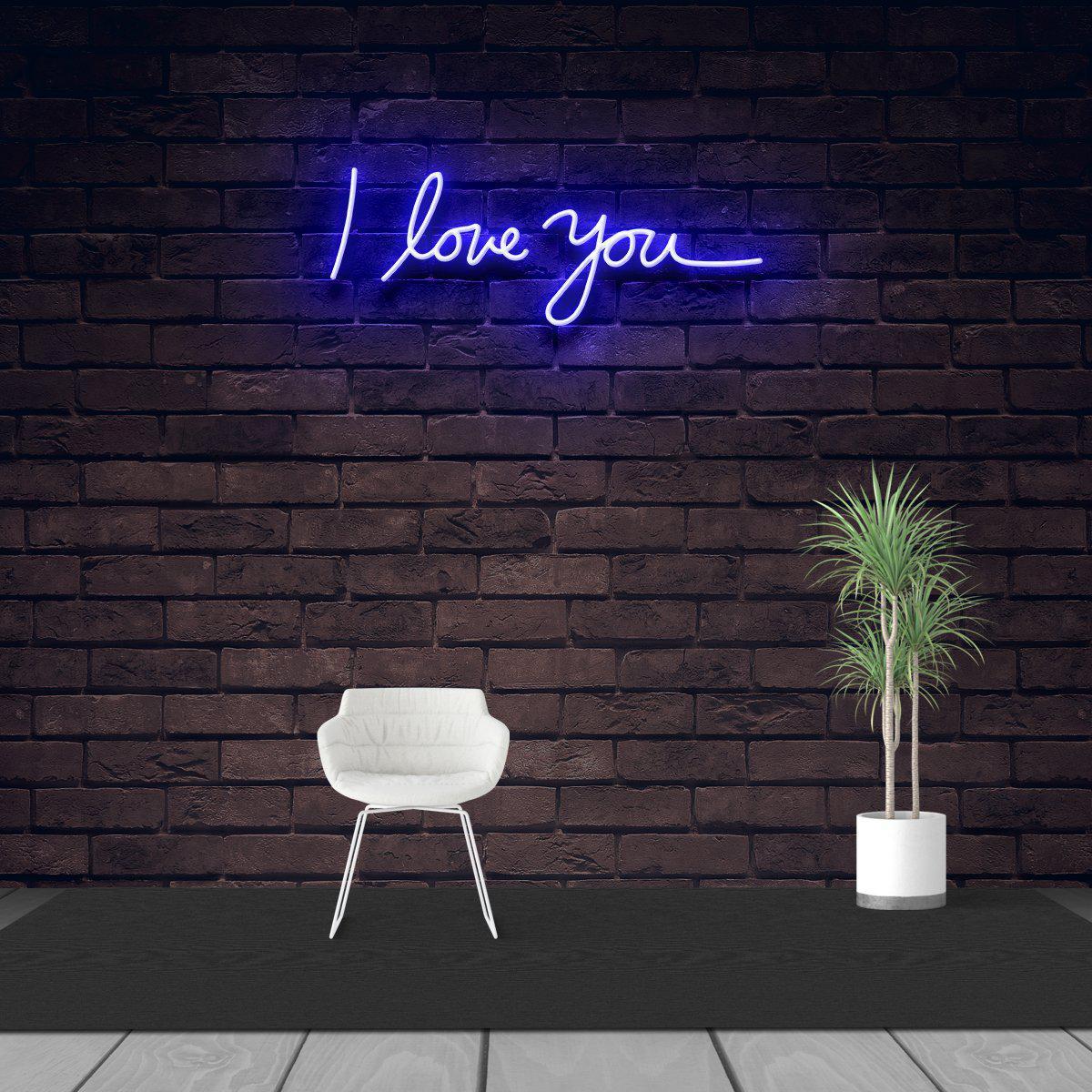 I Love You Neon Sign