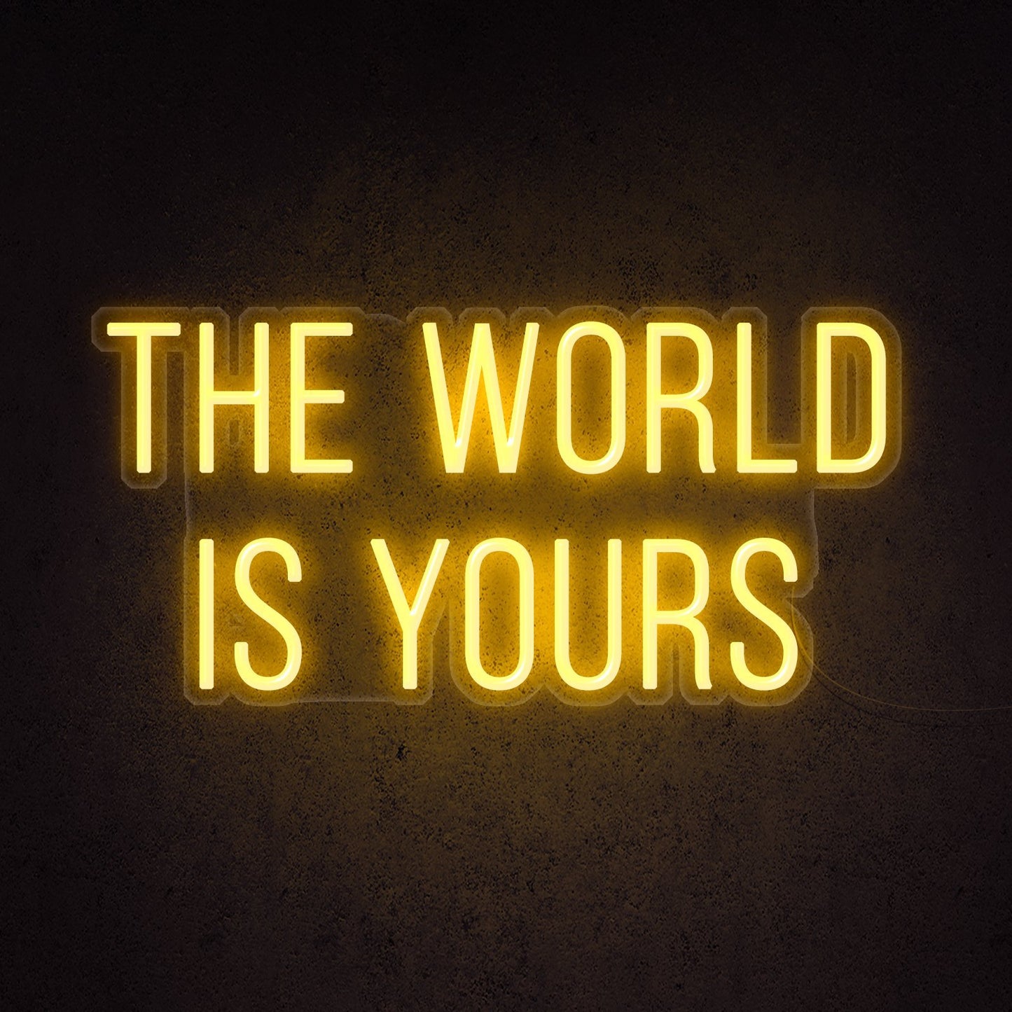 The World Is Yours Neon Sign