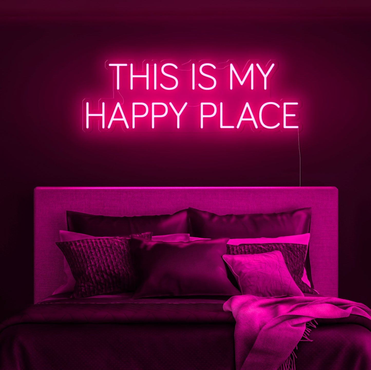 This Is My Happy Place Neon Sign