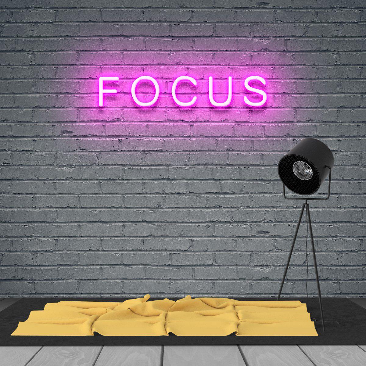 Focus Neon Sign