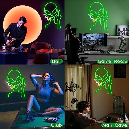 High Alien Neon Sign Weed Sign