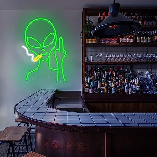 High Alien Neon Sign Weed Sign