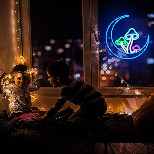 Moon Mushroom Neon Sign