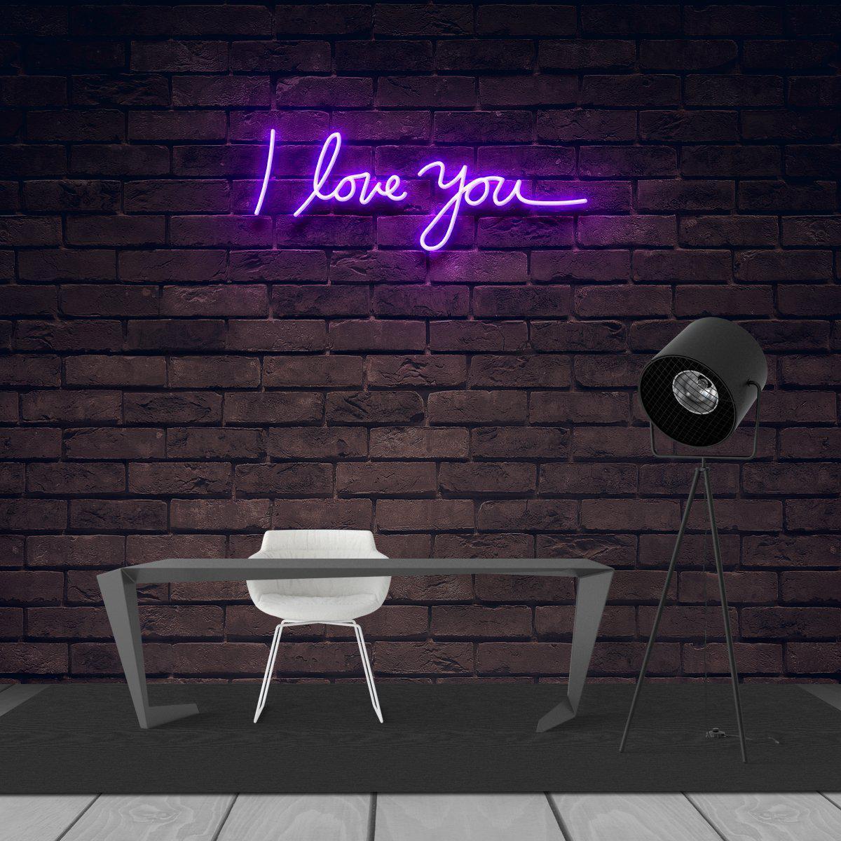 I Love You Neon Sign