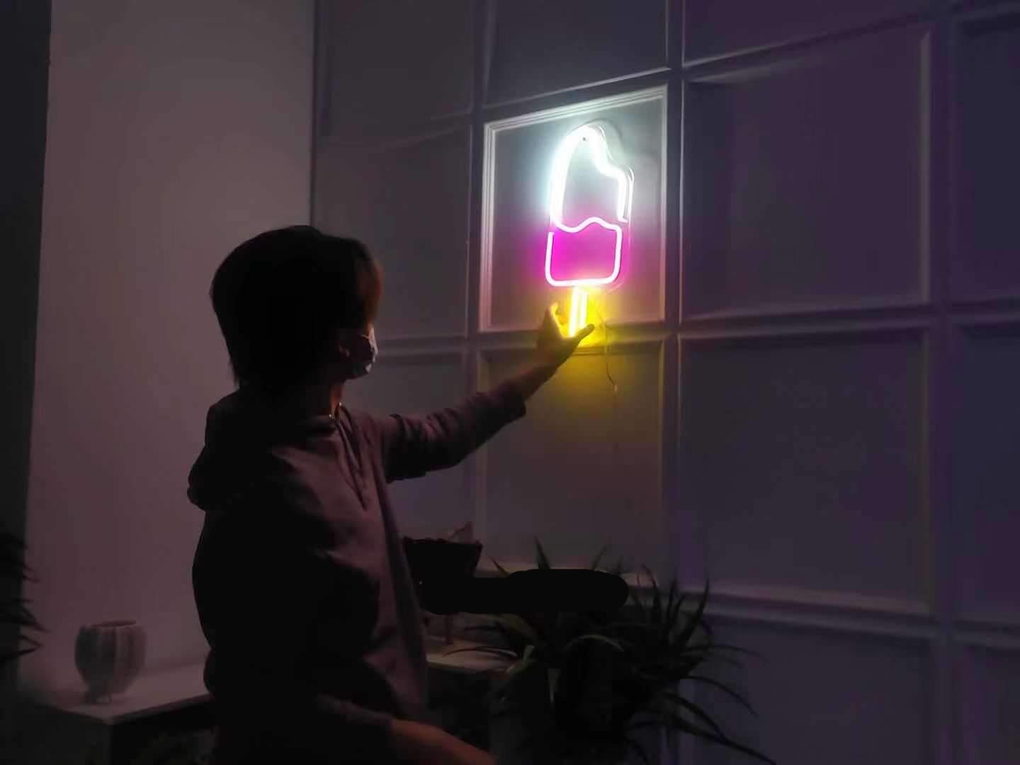 popsicle neon sign