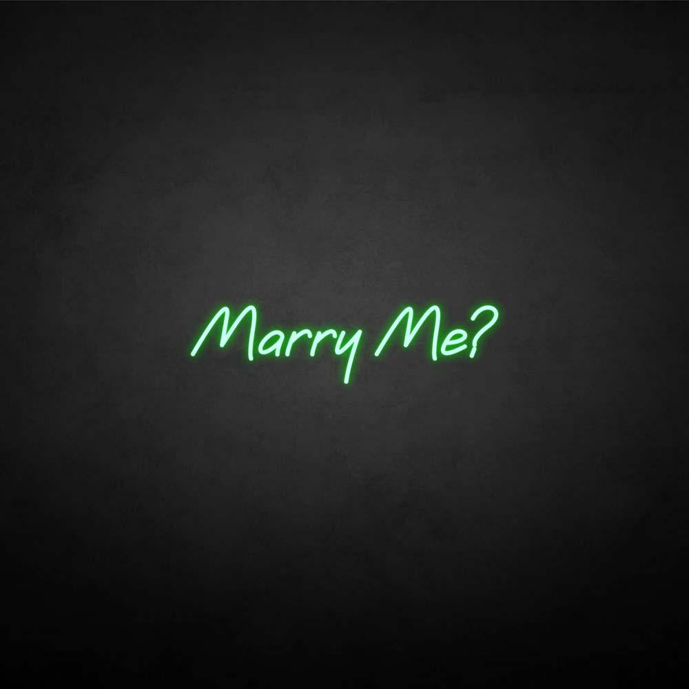 Neon Sign Marry Me