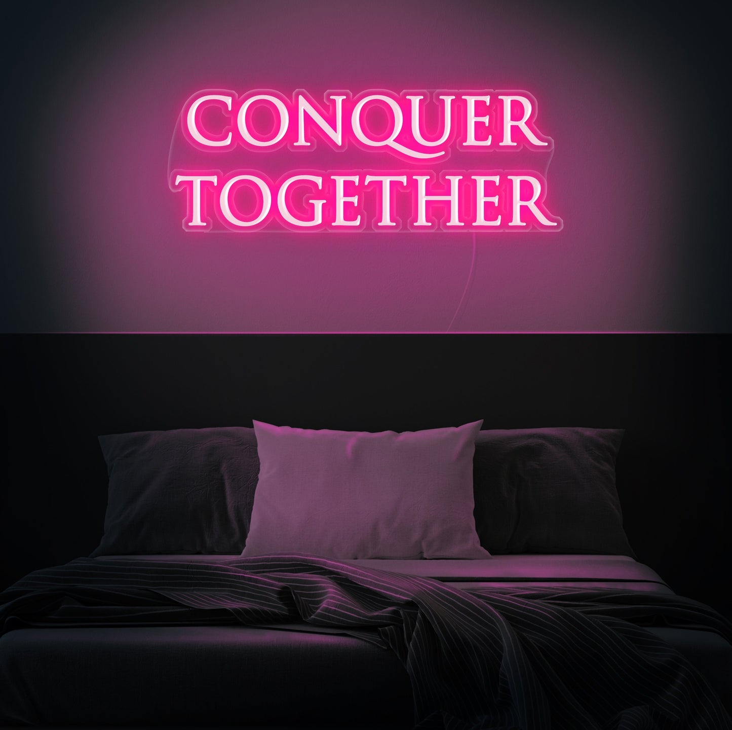 Conquer Together Neon Sign