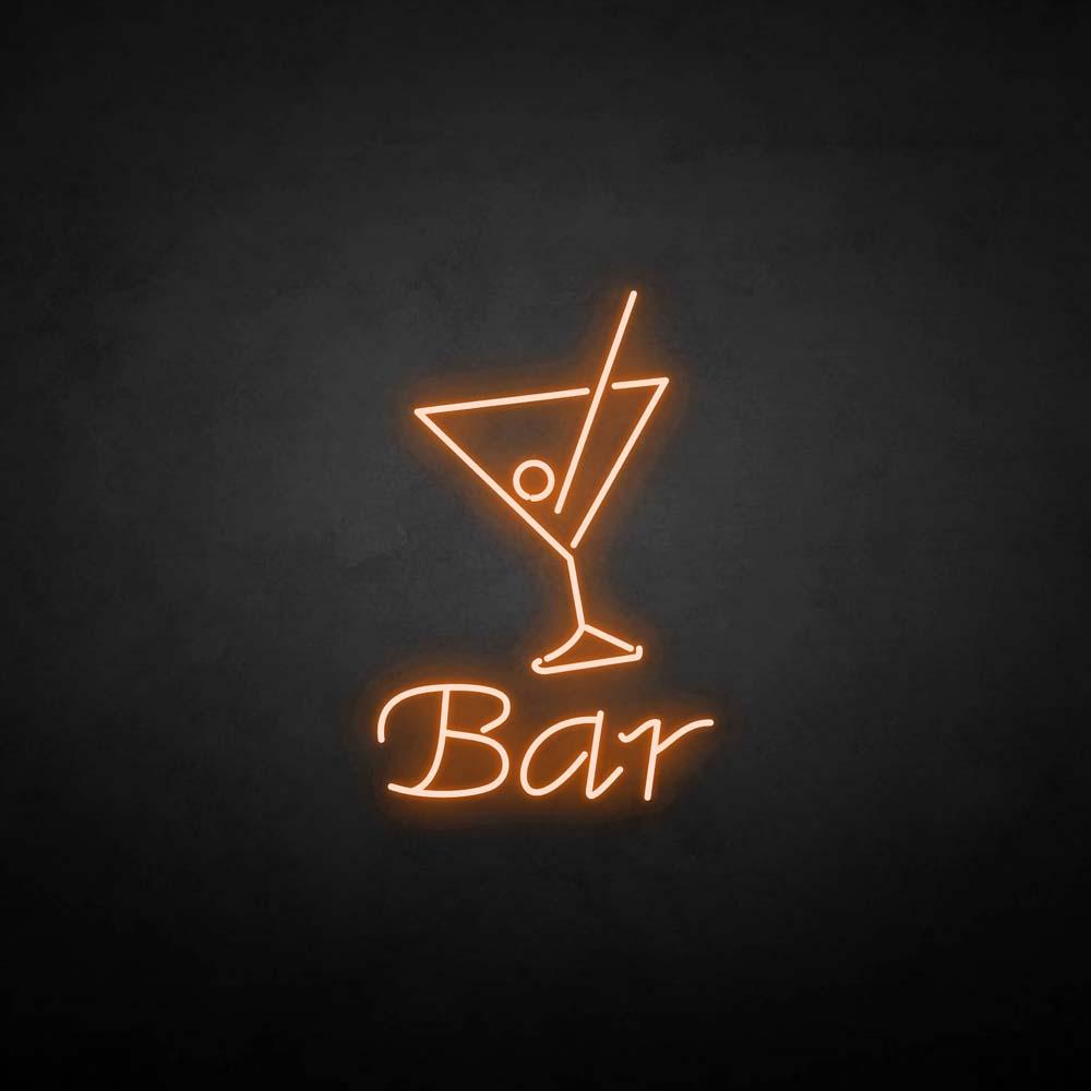 Bar Martini Glass neon sign