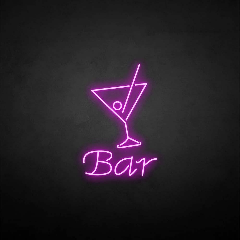 Bar Martini Glass neon sign